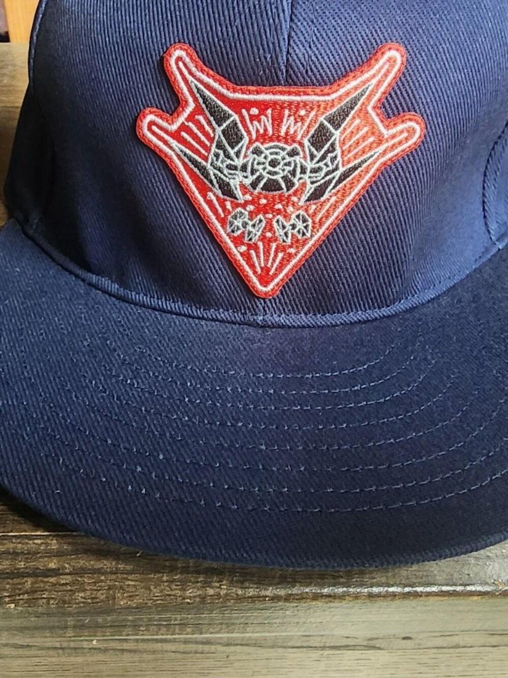 Star Wars Navy blue snapback hat with red and black accents #starwars #grunge